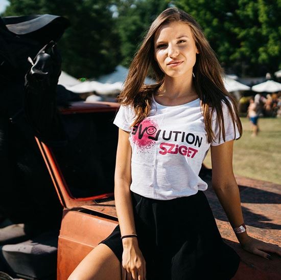 Picture of SZIGEt // Lady Love Revolution Smiley t-shirt